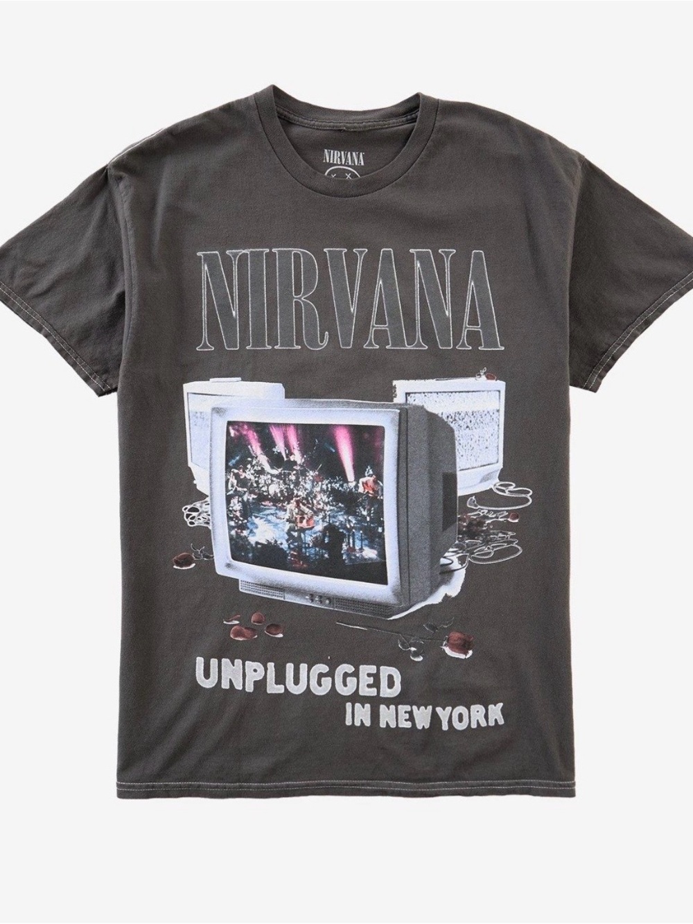 Hot Topic Black Nirvana 'Unplugged In New York' Graphic Tee